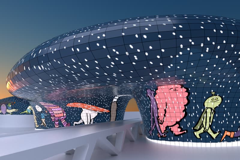 Seoul Light DDP 2024 '5 Cheers' Installation Korea Jean Jullien Dongdaemun Design Plaza Art Artworks