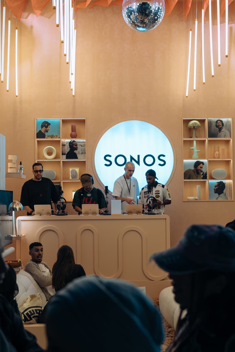 sonos house of sound sole dxb event pop-up ace roam tech products urban next dubai design district streetwear Lana Albeik and Basil Alhadi hub music dj 