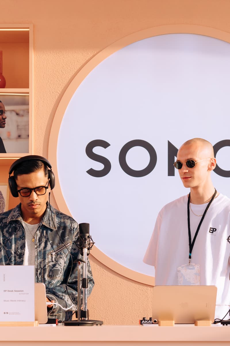 sonos house of sound sole dxb event pop-up ace roam tech products urban next dubai design district streetwear Lana Albeik and Basil Alhadi hub music dj 