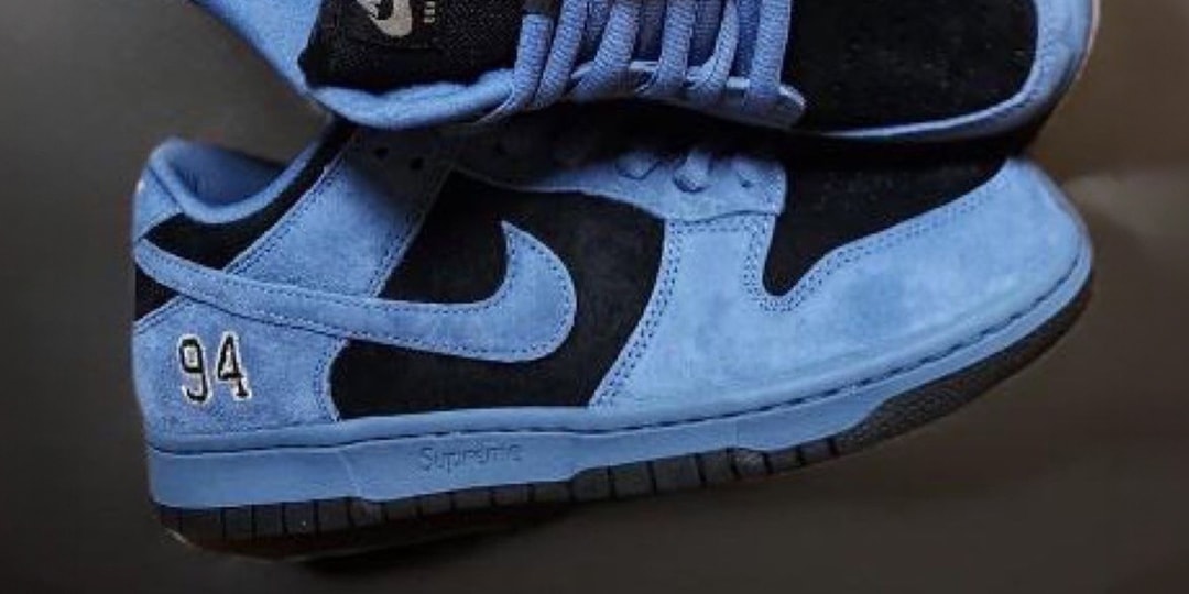 Первый взгляд на кроссовки Supreme x Nike SB Dunk Low «Ocean Fog»
