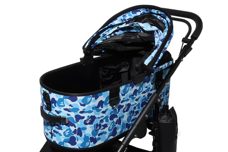 BAPE Teams up With AIRBUGGY This Christmas for New Pet Stroller reimagining bape iconic ABC camo pattern medium sized dogs pets breeds