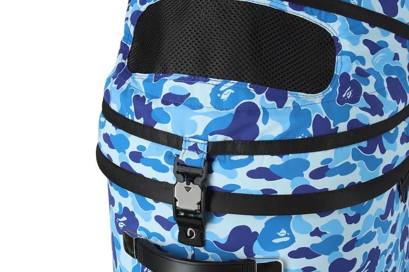 BAPE Teams up With AIRBUGGY This Christmas for New Pet Stroller reimagining bape iconic ABC camo pattern medium sized dogs pets breeds