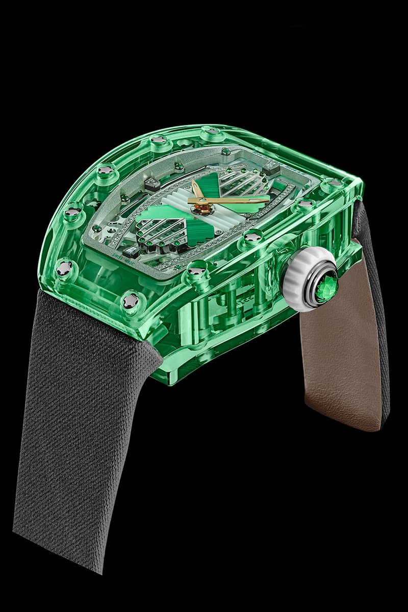 Richard Mille Releases Limited Edition 07-02 Automatic Sapphire Collection technicolor eleganc colored sapphire gem-set pink sapphire, lilac sapphire, green sapphire and gem-set green sapphire