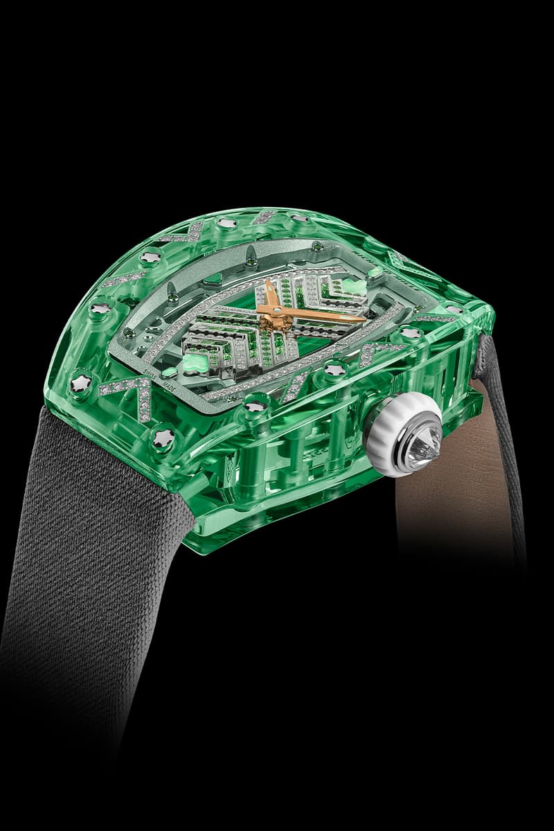 Richard Mille Releases Limited Edition 07-02 Automatic Sapphire Collection technicolor eleganc colored sapphire gem-set pink sapphire, lilac sapphire, green sapphire and gem-set green sapphire