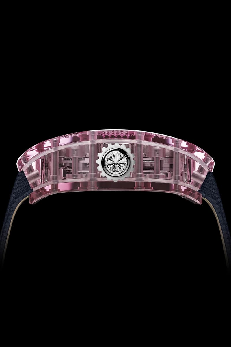 Richard Mille Releases Limited Edition 07-02 Automatic Sapphire Collection technicolor eleganc colored sapphire gem-set pink sapphire, lilac sapphire, green sapphire and gem-set green sapphire