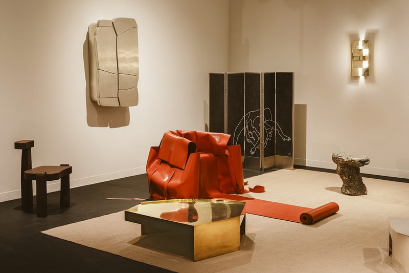 Flap Chair Chamar Studio Sudheer Rajbhar æquō Gallery Design Miami 2024 upcycled rubber Dalit community furniture