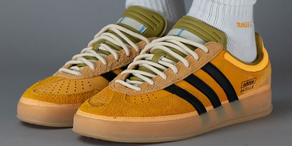 Preview: Bad Bunny x adidas Gazelle Indoor Yellow Sample | Hypebeast