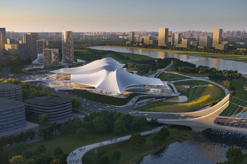 Zaha Hadid Architects Design Cao'e River Culture and Art Center Shaoxing China Announcement