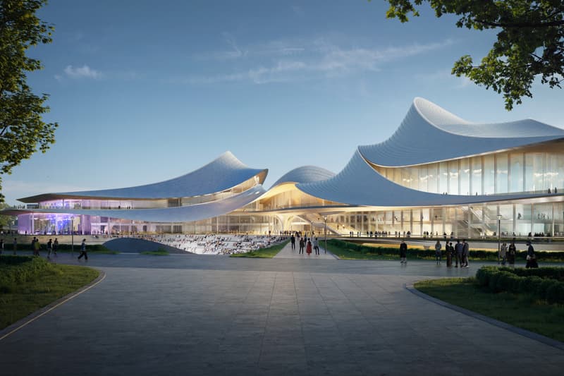 Zaha Hadid Architects Design Cao'e River Culture and Art Center Shaoxing China Announcement