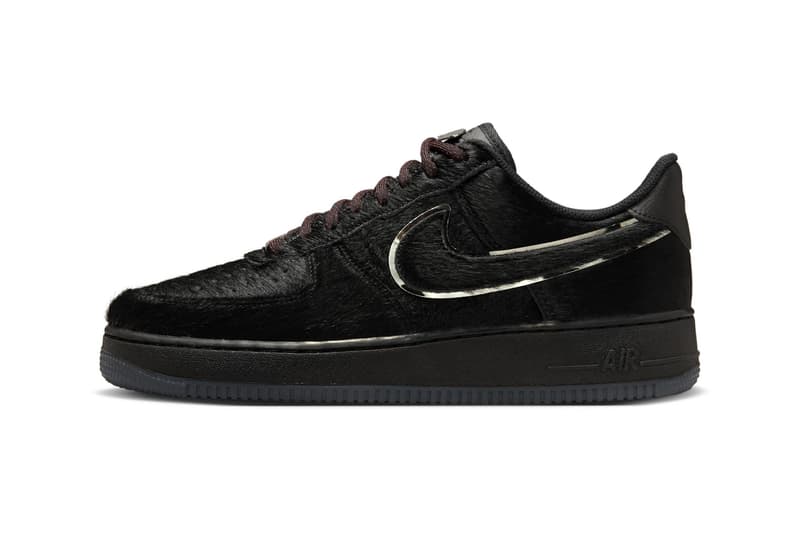 Nike Air Force 1 Low "Virginia Union" HQ7026-001 Black/Team Maroon-Metallic Silver shaggy makeover