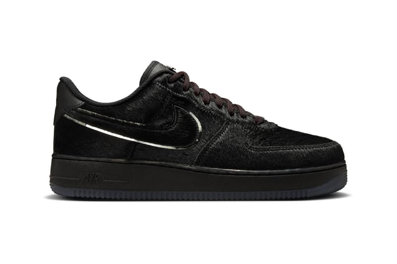 Nike Air Force 1 Low "Virginia Union" HQ7026-001 Black/Team Maroon-Metallic Silver shaggy makeover