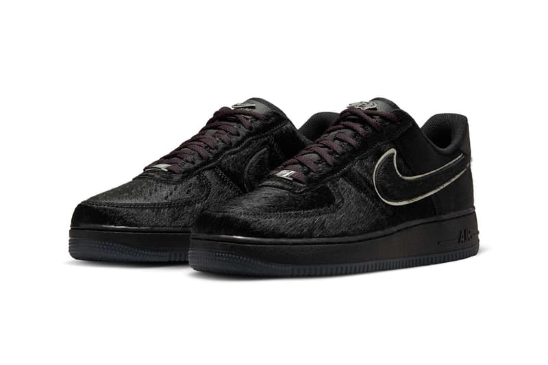 Nike Air Force 1 Low "Virginia Union" HQ7026-001 Black/Team Maroon-Metallic Silver shaggy makeover