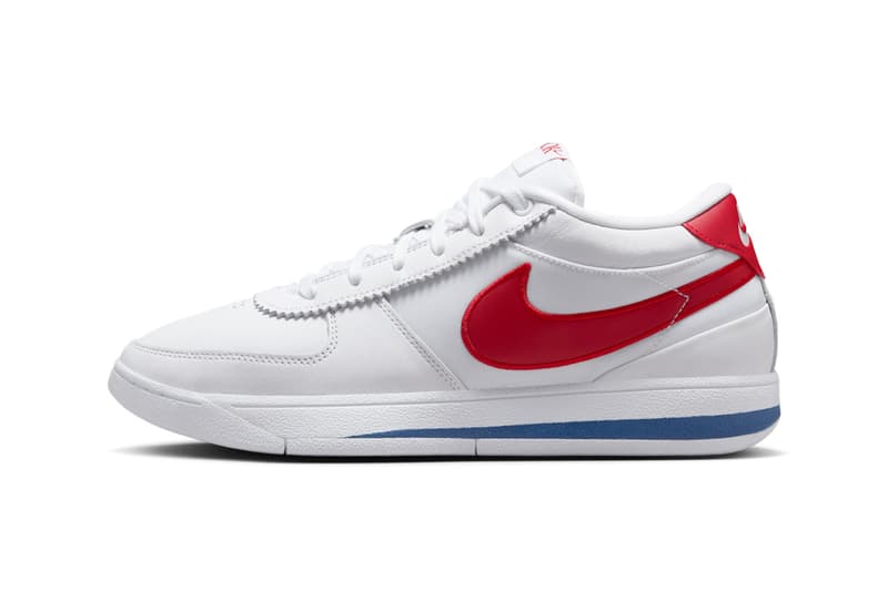 Nike Book 1 "Forrest Gump" Has an Official Release Date White/Varsity Red-Varsity Blue FJ4249-105 devin booker nba phoenix suns basketball player swoosh