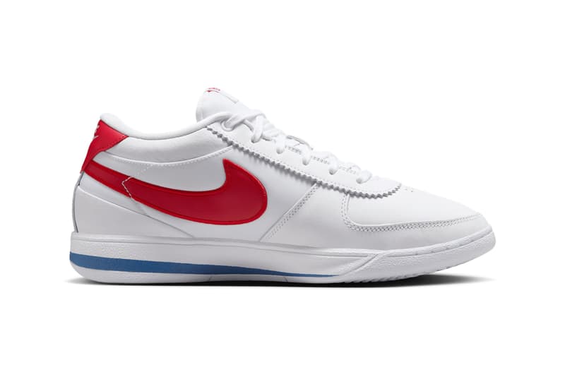 Nike Book 1 "Forrest Gump" Has an Official Release Date White/Varsity Red-Varsity Blue FJ4249-105 devin booker nba phoenix suns basketball player swoosh