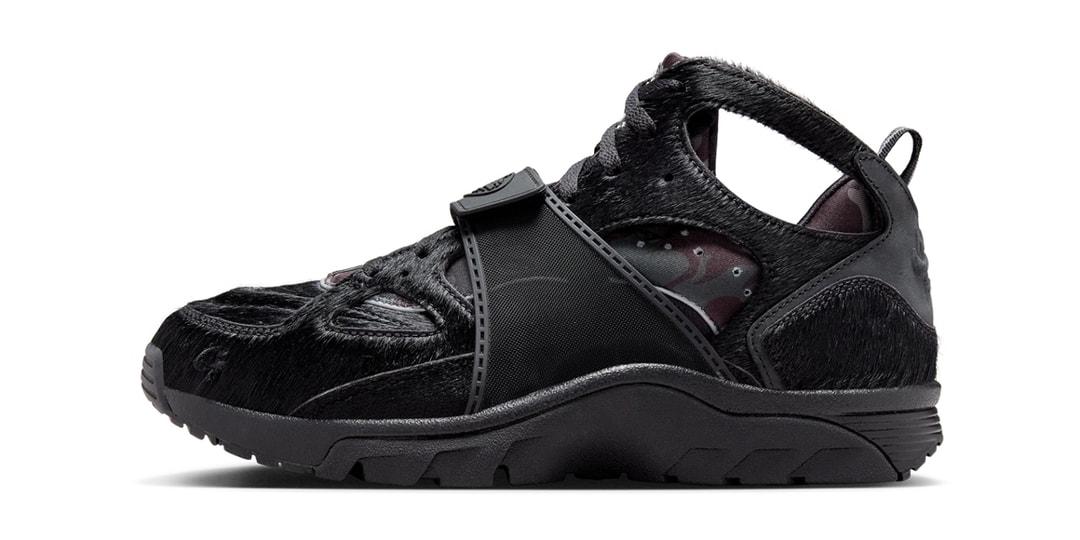 The Corteiz x Nike Air Trainer Huarache "Onyx" Is Available Now