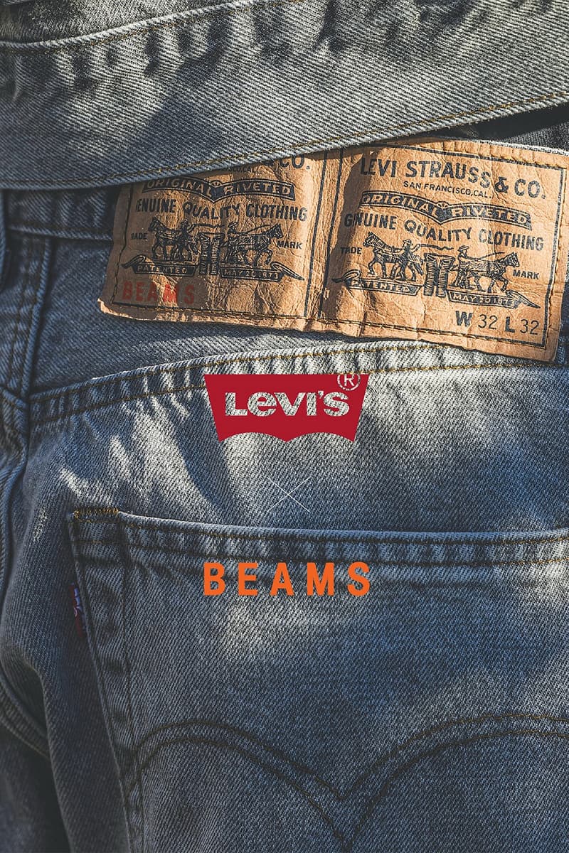 Levi's and BEAMS Team Up for a "Super Wide Collection" Collaboration denim jeans jackets lot 506xx