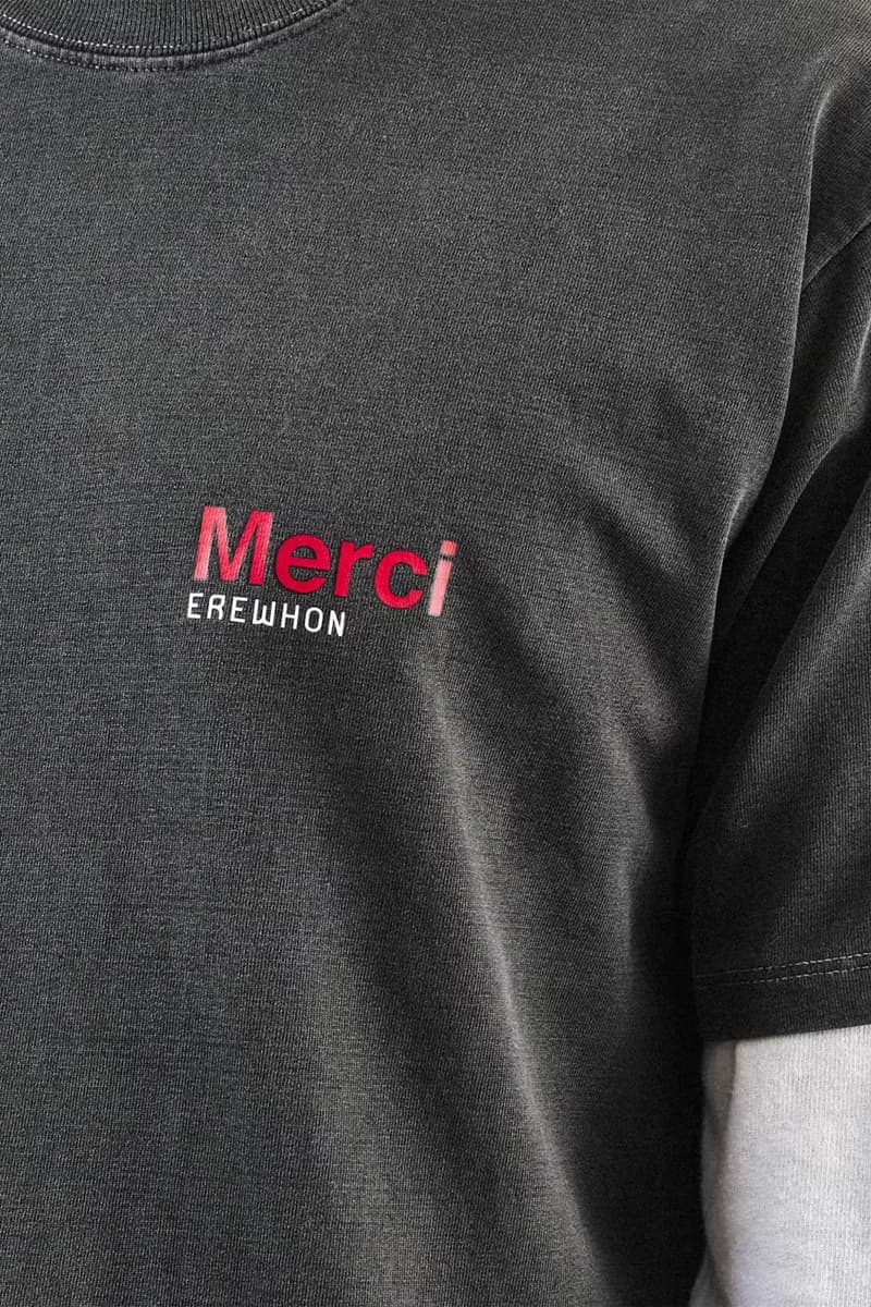 Merci Paris Goes in on the Erewhon Merch Craze With New Apparel Collaboration beanies sweaters quarterzips t-shirts tote bags hoodies