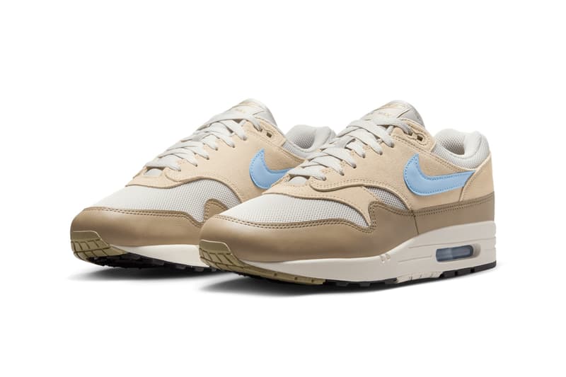 nike sportswear air max 1 light bone psychic blue sneakers FZ5808 009 official release date info photos price store list buying guide