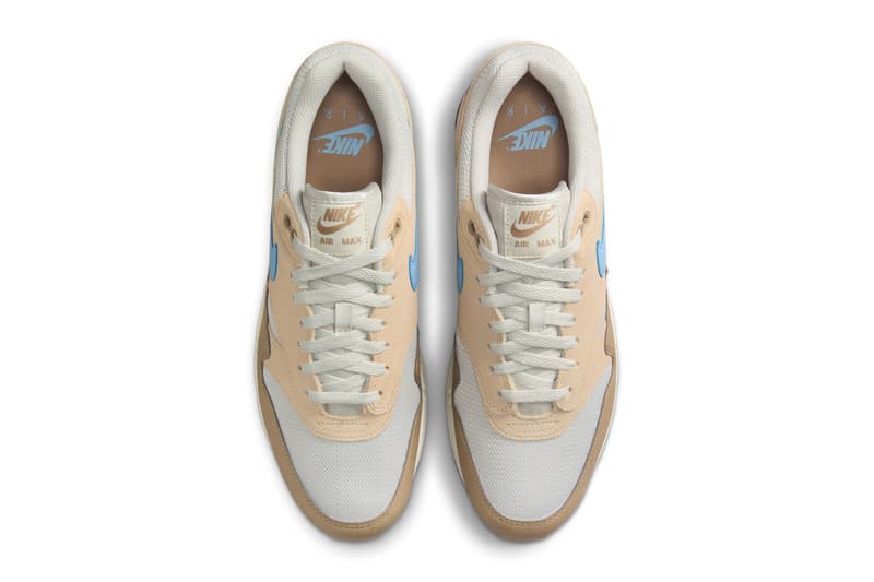 nike sportswear air max 1 light bone psychic blue sneakers FZ5808 009 official release date info photos price store list buying guide