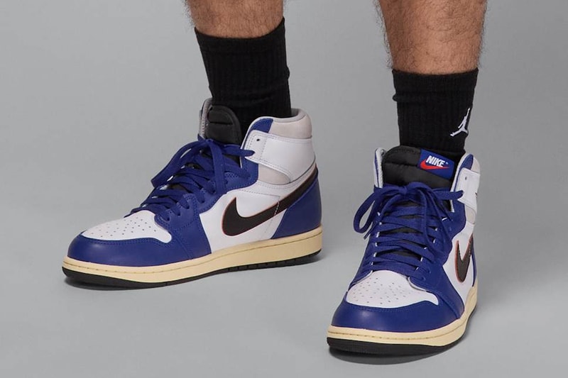 First Look at the Air Jordan 1 High OG Rare Air “Deep Royal Blue” DZ5485-100 release info White/Black-Neutral Grey-Deep Royal Blue-Muslin spring 2025 april high tops jordan brand michael jordan jumpman