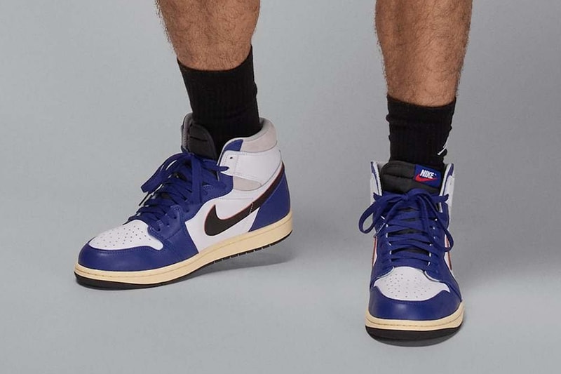 First Look at the Air Jordan 1 High OG Rare Air “Deep Royal Blue” DZ5485-100 release info White/Black-Neutral Grey-Deep Royal Blue-Muslin spring 2025 april high tops jordan brand michael jordan jumpman