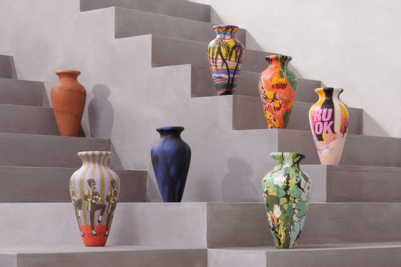 Classical Meets Contemporary in Hand-Painted Artist Amphorae Collection