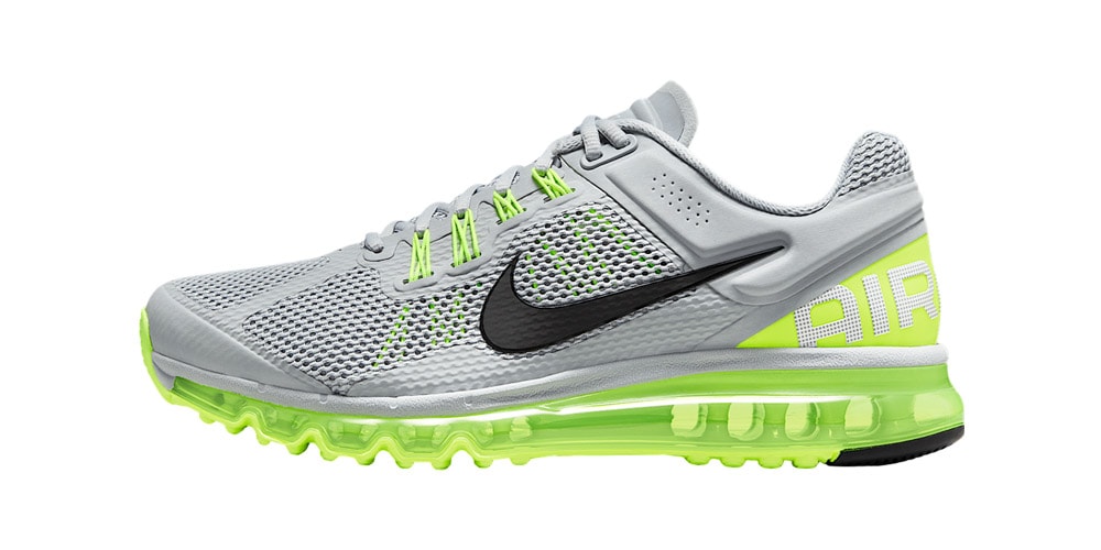 Nike Air Max 2013 «Wolf Grey» возвращается с яркими «вольтовыми» акцентами