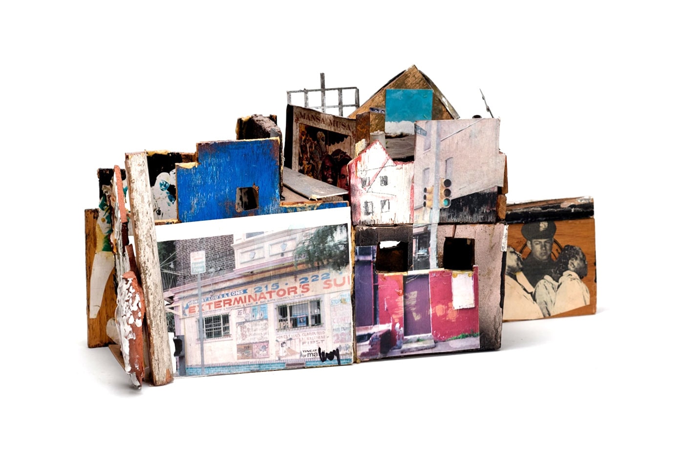 Leroy Johnson Mixed-Media Houses Exhibition Margot Samel Gallery NYC Info