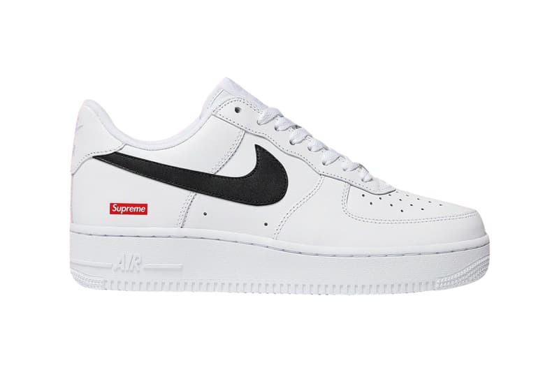 Supreme x Nike Air Force 1 Low "Black" and "White" Reportedly Dropping Next Fall af1 streetwear leather shoes classic branded laces rumors