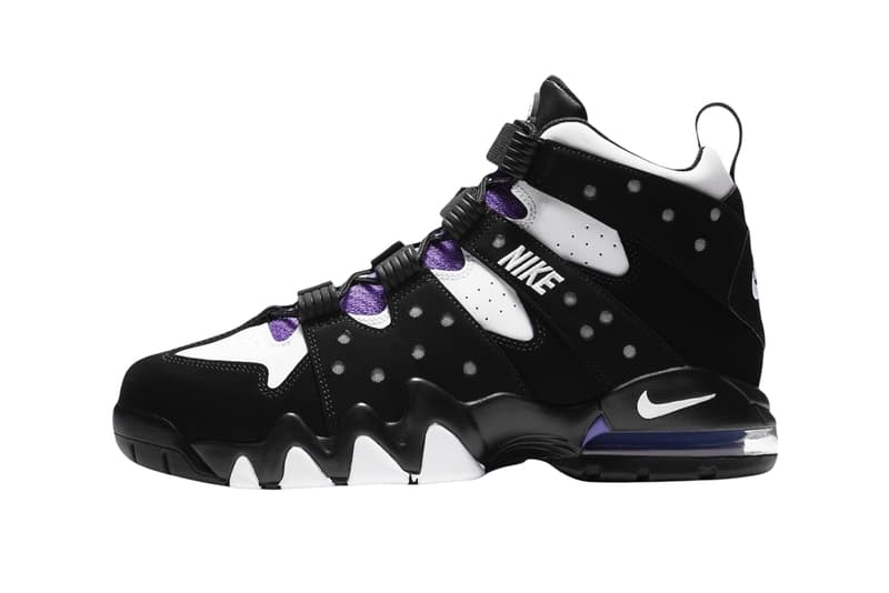 Nike Air Max2 CB 94 "Black/Purple" CZ7871-001 Black/Pure Purple-White re-release return info charles barkley phoenix suns nba basketball