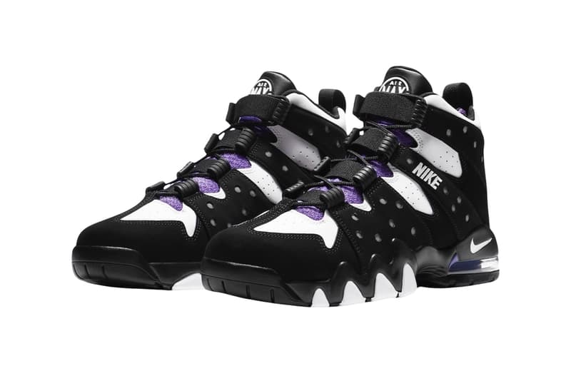 Nike Air Max2 CB 94 "Black/Purple" CZ7871-001 Black/Pure Purple-White re-release return info charles barkley phoenix suns nba basketball