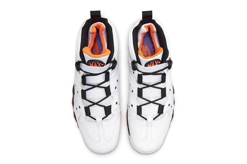 Nike Air Max2 CB 94 "Suns" DO5880-100 Release Info White/Varsity Purple-Black-Total Orange charles barkley retro high tops phoenix suns