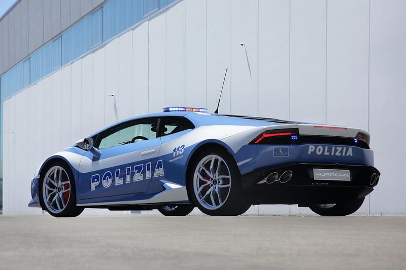 Lamborghini 20 Years Collab Italian State Police Info