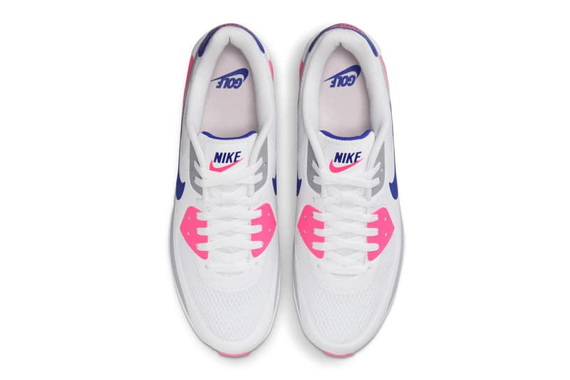 nike air max 90 golf laser pink royal pulse blue hv9305 100 hv9305 101 release date price info list store guide