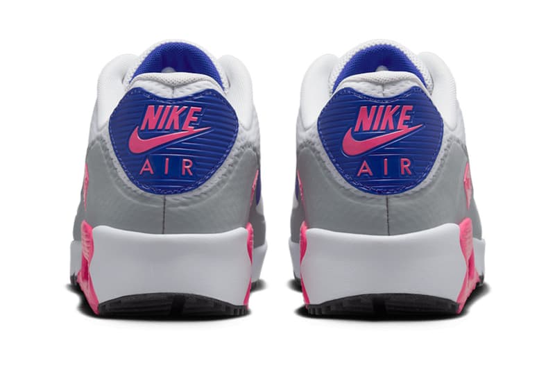 nike air max 90 golf laser pink royal pulse blue hv9305 100 hv9305 101 release date price info list store guide