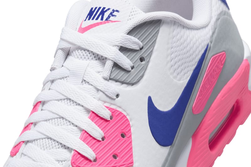 pink and blue nike air max 90