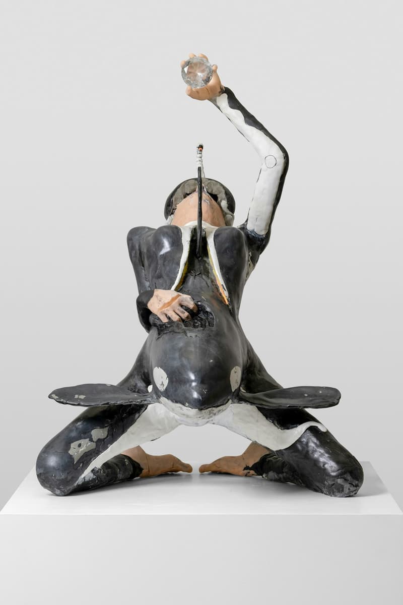 David Altmejd's 'Prélude Pour Un Nouvel Ordre Mondial' Envisions Anthropomorphic Beings Exhibition Xavier Hufkens Sculpture Drawing