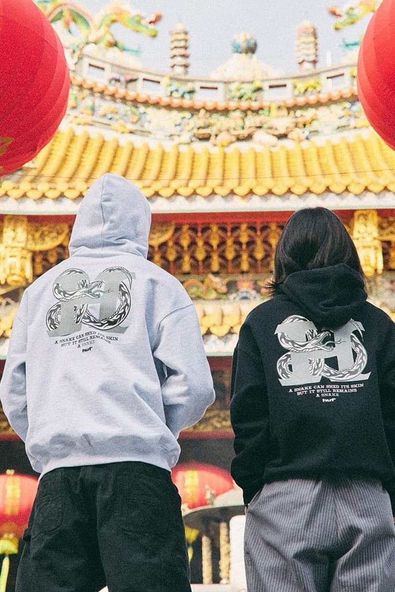 HUF Gears Up for the Year of the Snake lunar new year capsule collection lookbook release info hoodie graphic tee ring jewelry 