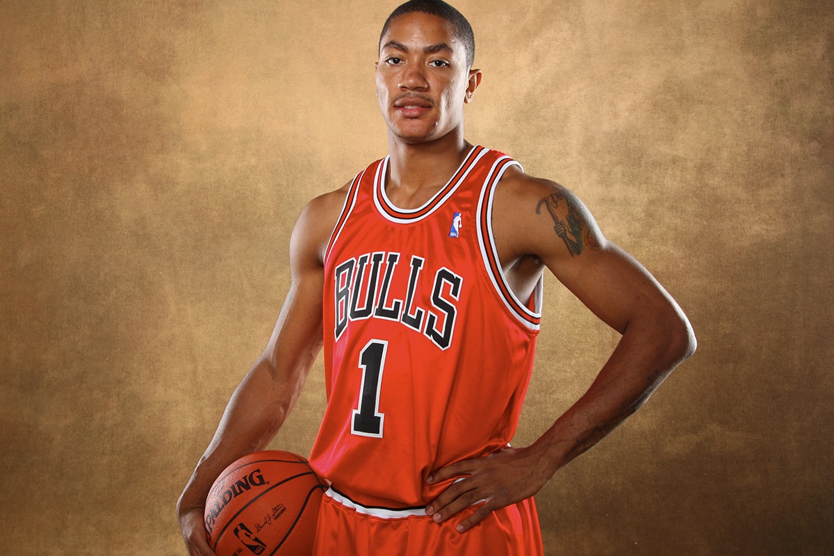 nba Chicago Bulls Retiring Derrick Rose No. 1 Jersey