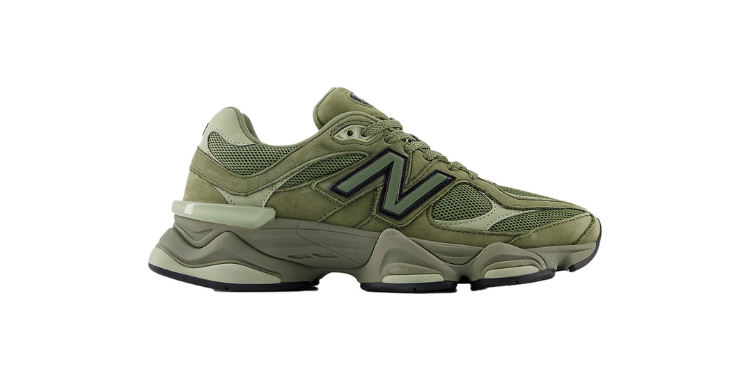 New Balance обернул 9060 «Dark Olivine» замшей армейского зеленого цвета
