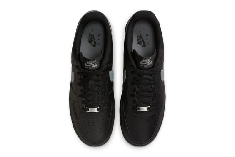 Nike Air Force 1 Low "Black/Cool Grey" FJ4146-003 Release info af1 swoosh nike all black leather classic low top shoe everyday