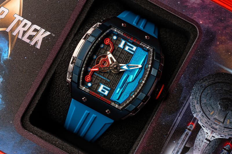 Nubeo NB-6106 Magellan Автоматический «Звездный путь» Warp Speed Limited Edition Информация Звездный флот NCC-1701-D Звездный корабль Райкер Данные Трой Пикард