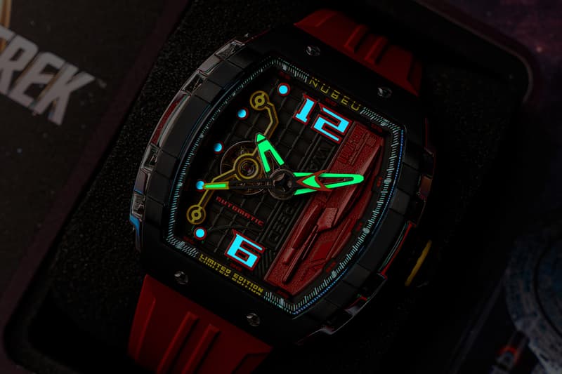 Nubeo NB-6106 Magellan Автоматический «Звездный путь» Warp Speed Limited Edition Информация Звездный флот NCC-1701-D Звездный корабль Райкер Данные Трой Пикард