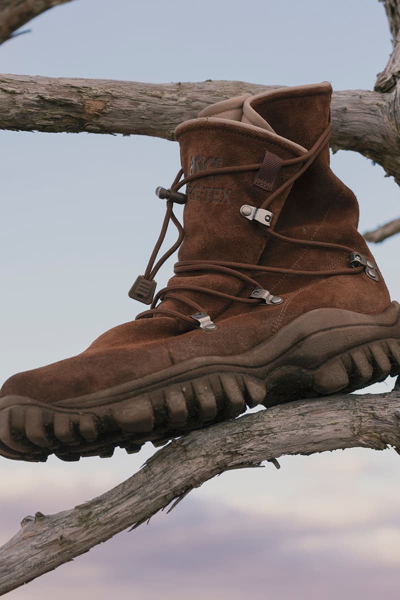 nonnative Gives ASICS' Gel-Yeti the GORE-TEX Treatment release info collab "GEL-YETITOKYO HI GTX" boot upper suede color brown price 