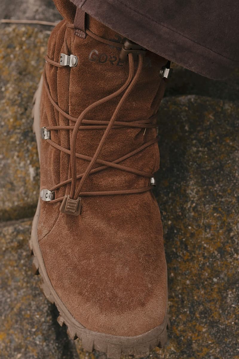 nonnative Gives ASICS' Gel-Yeti the GORE-TEX Treatment release info collab "GEL-YETITOKYO HI GTX" boot upper suede color brown price 