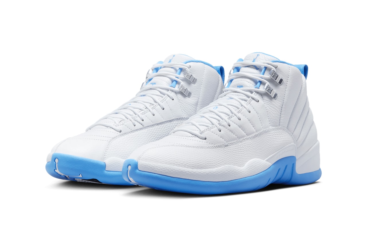 Air Jordan 12 "Melo" Slated to Return Next Summer White/University Blue-Metallic Silver jordan brand michael jordan CT8013-112 carmelo anthony denver nuggets