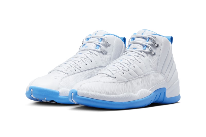 Air Jordan 12 "Melo" Slated to Return Next Summer White/University Blue-Metallic Silver jordan brand michael jordan CT8013-112 carmelo anthony denver nuggets