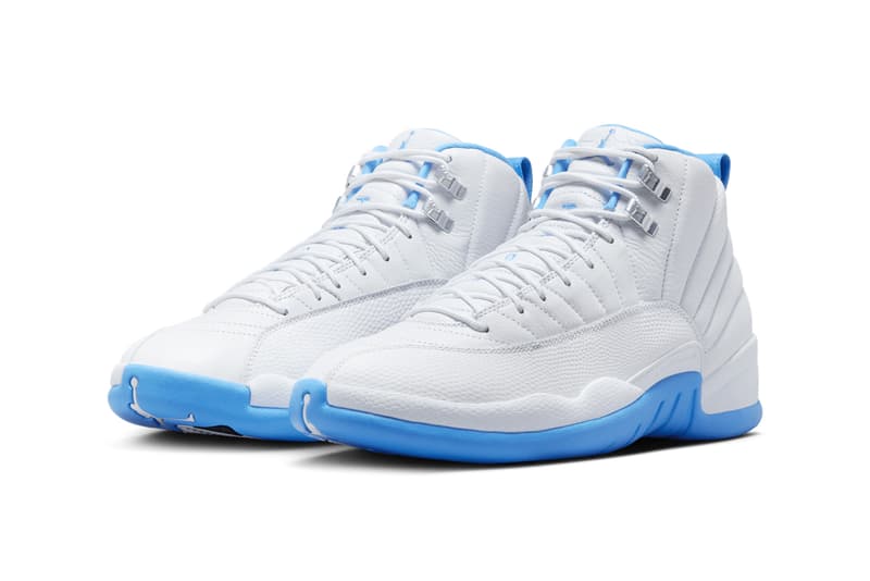 Air Jordan 12 "Melo" Slated to Return Next Summer White/University Blue-Metallic Silver jordan brand michael jordan CT8013-112 carmelo anthony denver nuggets