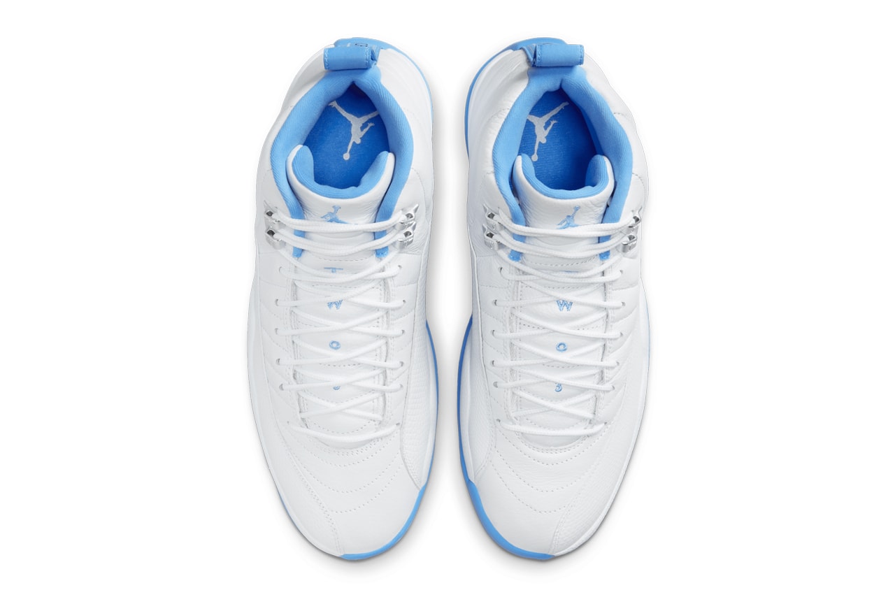 Air Jordan 12 "Melo" Slated to Return Next Summer White/University Blue-Metallic Silver jordan brand michael jordan CT8013-112 carmelo anthony denver nuggets
