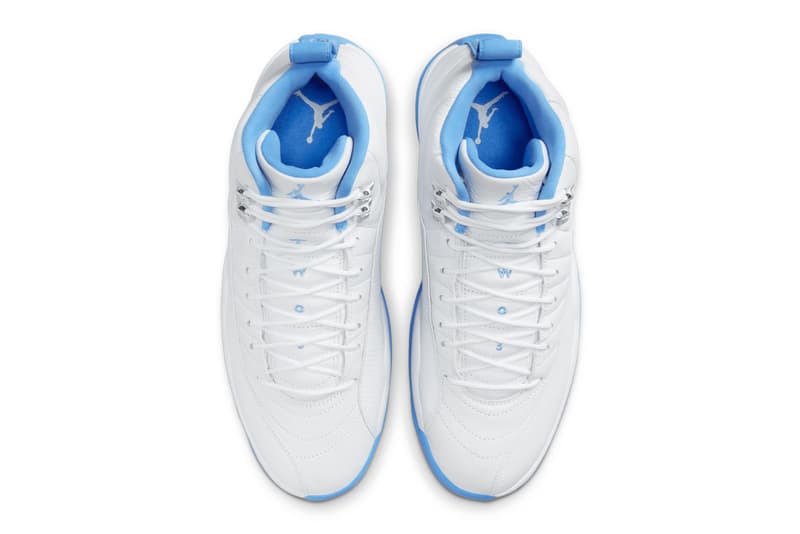 Air Jordan 12 "Melo" Slated to Return Next Summer White/University Blue-Metallic Silver jordan brand michael jordan CT8013-112 carmelo anthony denver nuggets